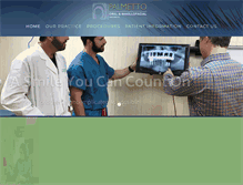 Tablet Screenshot of palmettooralsurgery.com
